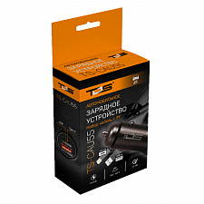 Зарядка в прикуриватель с кабелем Lightning PD/QC 3.0 TDS TS-CAU55