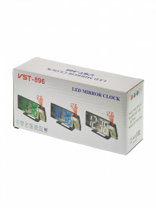 Часы электронные настольные от USB с будильником и проекцией VST 896-6 Белые