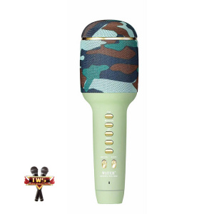 WSTER WS-900 Камуфляж микрофон беспроводной (Bluetooth, динамики, USB)