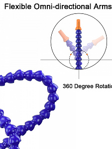 Третья рука для пайки 4 руки Помощник PM-INP22