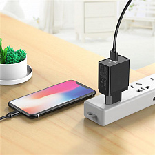 Зарядное устройство для телефона, Быстрая зарядка 20W адаптер QC 3.0 Орбита OT-APU55 Черный