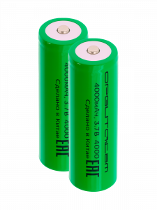 Аккумулятор 26650, 4000мАч, выпуклый пин, 2шт Орбита