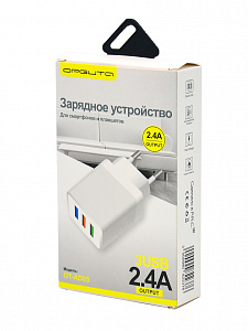 Орбита OT-APU33 Белый ЗУ с 3*USB (5В, 2400mA)
