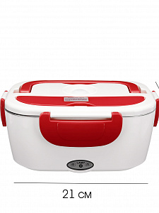 Ланч бокс для еды с подогревом в авто 12/220В Огонёк OG-HOG02 Красный