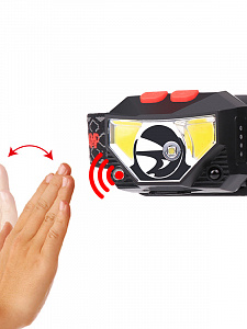 Фонарь налобный с датчиком движения, фонарик аккумуляторный Следопыт PT-FLG25