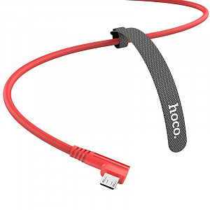 HOCO U83 Красный кабель USB 2.4A (microUSB) 1.2м