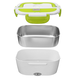 Ланч бокс для еды с подогревом в авто 12/220В Огонёк OG-HOG02 Зеленый