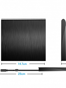 Внешний дисковод для ноутбука и ПК USB 3.0 / Type-C CD-RW, DVD-RW Орбита OT-PCA03