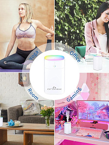 Увлажнитель воздуха для дома и авто с подсветкой 400мл Огонек OG-HOM07