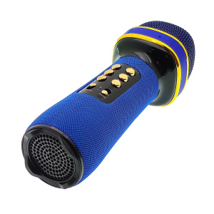WSTER WS-898 Синий микрофон беспроводной (Bluetooth, динамики, USB)