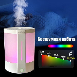 Увлажнитель воздуха для дома настольный с подсветкой Огонёк 2л OG-HOM08