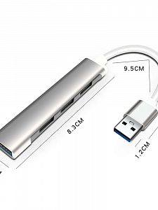 USB HUB 3.0, разветвитель USB на 4 порта Орбита OT-PCR17