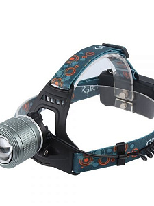 Патриот PT-FLG06 фонарь налобный (1L, 2*18650, ZOOM, Т6)