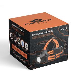 Фонарь налобный, фонарик аккумуляторный Следопыт PT-FLG51