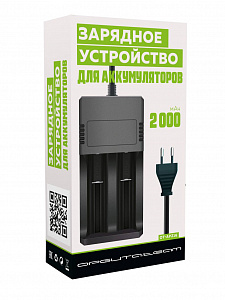 Зарядное устройство для аккумуляторов 18650 на 2 слота Орбита OT-APZ16