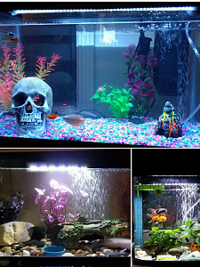 Светильник лампа для аквариума светодиодная БЕЛАЯ Огонек OG-LDP02