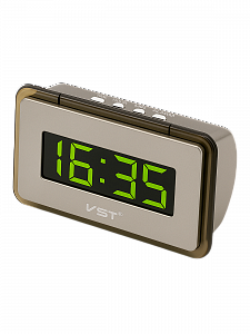 VST 728-2 Зеленые часы настольные (без блока)