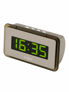 VST 728-2 Зеленые часы настольные (без блока)