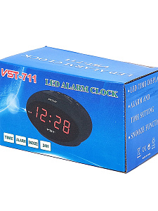 VST 711-1 Красные часы настольные (без блока)