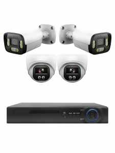 Готовый комплект видеонаблюдения на 4 IP камеры 3MP Орбита OT-VNK05