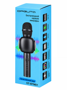 Орбита OT-BTM01 микрофон BT Черный (Bluetooth, динамики, USB)