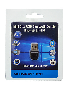 Bluetooth адаптер 5.1 для ПК и ноутбука Орбита OT-PCB16 Черный