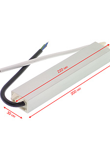 Блок питания 12В для светодиодной ленты IP67 импульсный Орбита OT-APB123