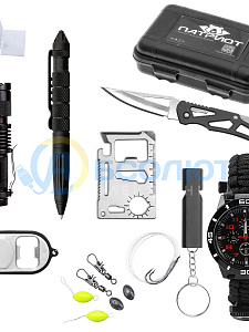 Набор для выживания туристический 9 в 1 Патриот PT-TRS17