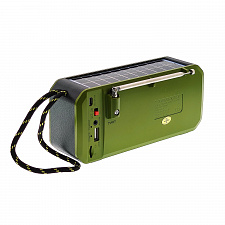 Fepe FP-502-S радиоприёмник аккумуляторный (USB,TF,Bluetooth, солнч. панель)