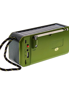 Fepe FP-502-S радиоприёмник аккумуляторный (USB,TF,Bluetooth, солнч. панель)