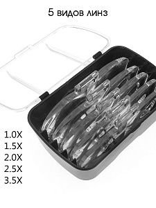 Лупа налобная увеличительная с подсветкой Орбита OT-INL69