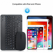 Клавиатура и мышь беспроводные Bluetooth комплект Орбита OT-PCM67 Чёрный