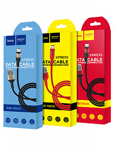 HOCO X26 Красный кабель USB 2A (iOS Lighting) 1м