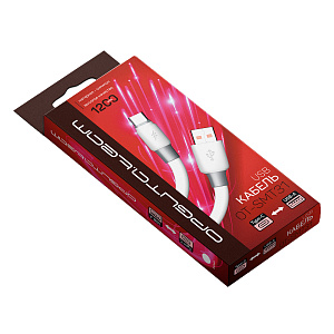Орбита OT-SMT31 Белый кабель USB 4А (TYPE C) 1.2м