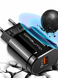 Зарядное устройство для телефона, Быстрая зарядка 20W адаптер QC 3.0 Орбита OT-APU28 Черный