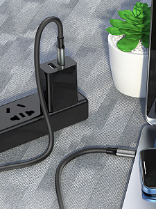 BOROFONE BX82 Черный кабель PD60W (TYPE-C-TYPE-C) 1м