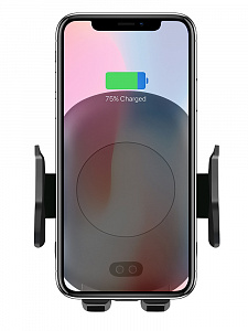 TDS TS-CAA04(C10) Держатель для смартфонов + беспроводное ЗУ 7.5W (в воздуховод)
