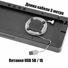 Часы настенные электронные с температурой и пультом Орбита OT-CLW19 Белые