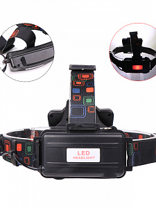 Патриот PT-FLG36 фонарь налобный (3L, аккум, 2*18650)