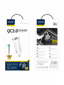 SENDEM D11 ЗУ авто USB (QC3.0,3000mA)