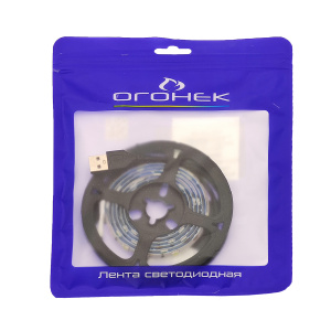 Огонек OG-LDL09 Зеленая светодиодная лента 1м (USB)