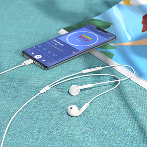 HOCO M1 MAX Белые наушники - гарнитура (TYPE-C)