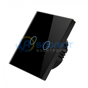 Умный выключатель с Алисой двухклавишный Wi-Fi 10A Орбита OT-HOS12