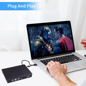 Внешний дисковод для ноутбука и ПК USB 3.0 / Type-C CD-RW, DVD-RW Орбита OT-PCA03