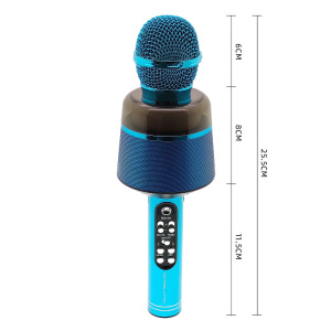 Орбита OT-ERM10 Синий RGB микрофон МЯТЫЕ (Bluetooth, динамики, USB)