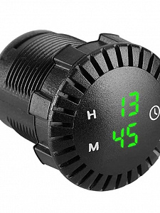 Орбита OT-CLC04(CAU54) Зеленые часы автомобильные (Врезные)