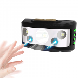 Фонарь налобный с датчиком движения, фонарик аккумуляторный Следопыт PT-FLG38