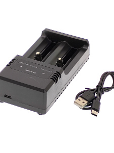 Зарядное устройство для аккумуляторов 18650 на 2 слота Орбита OT-APZ02