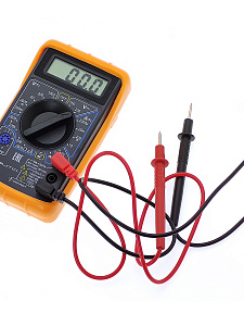 Мультиметр цифровой с прозвонкой в калоше тестер тока и напряжения Орбита OT-INM13