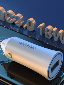 SENDEM D11 ЗУ авто USB (QC3.0,3000mA)